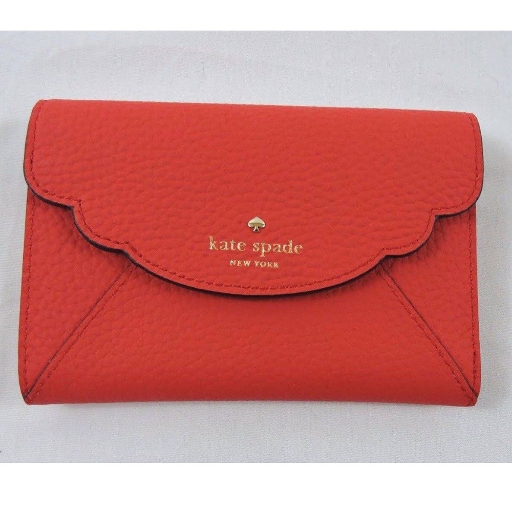 Kate Spade Leewood Place Kieran Trifold Wallet Red